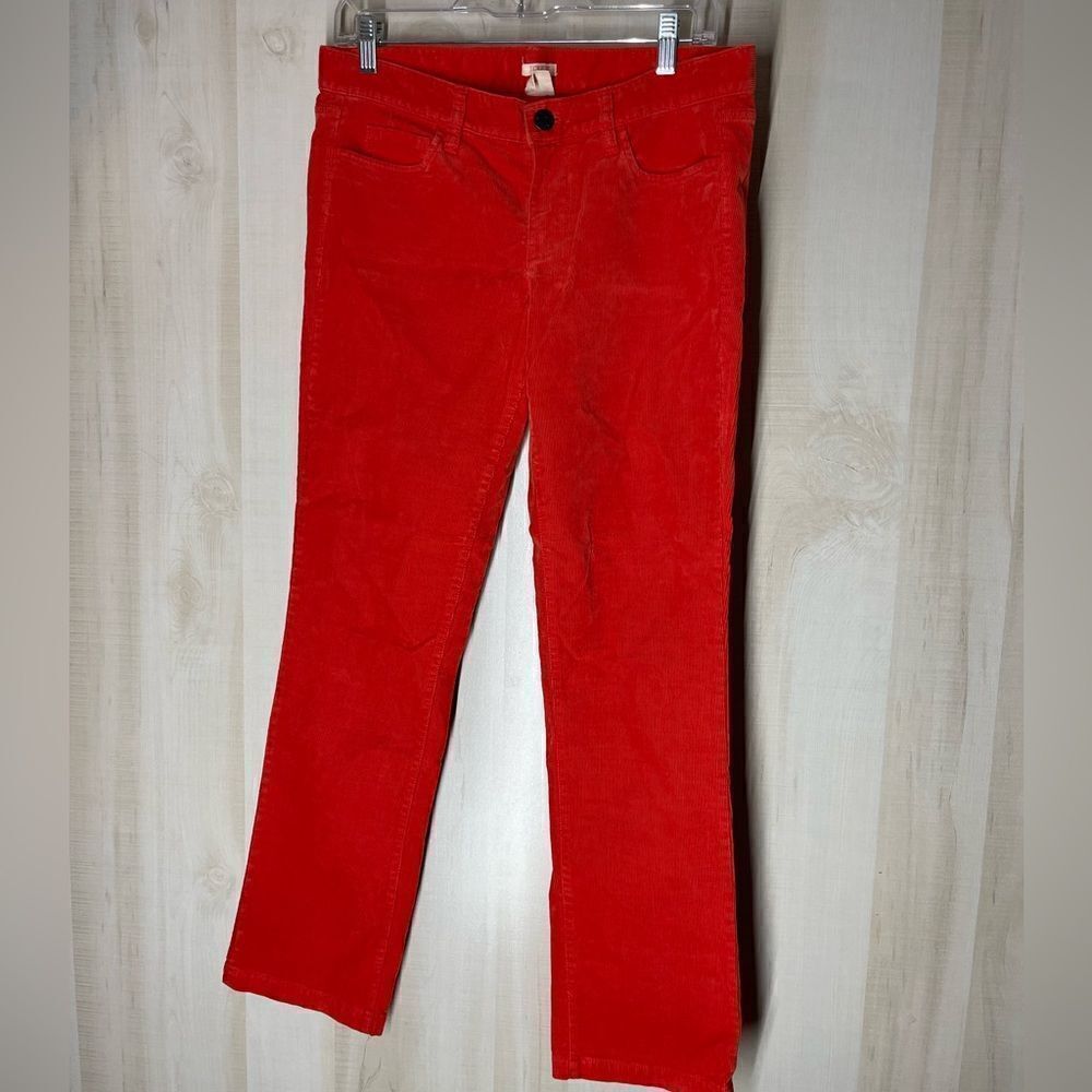 J. Crew matchstick orange corduroy pants, size 29s